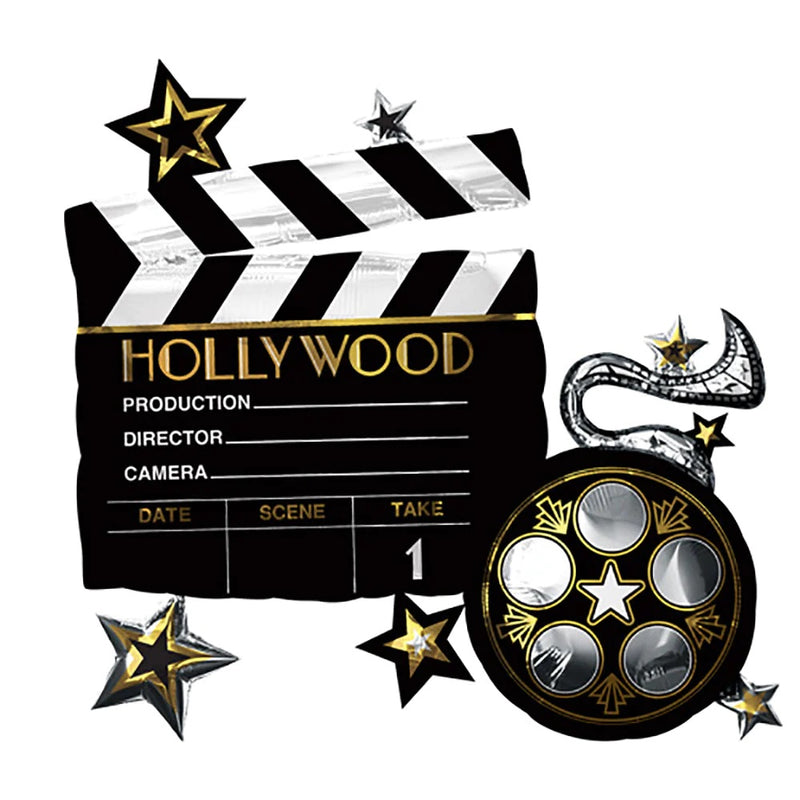 HOLLYWOOD LIGHTS CAMERA ACTION SUPER SHAPE FOIL BALLOON