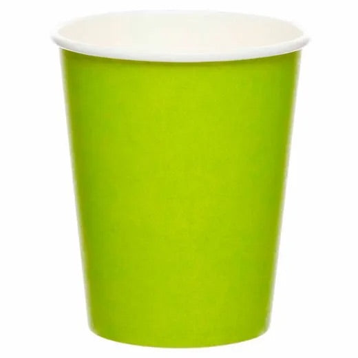 LIME GREEN PAPER CUPS