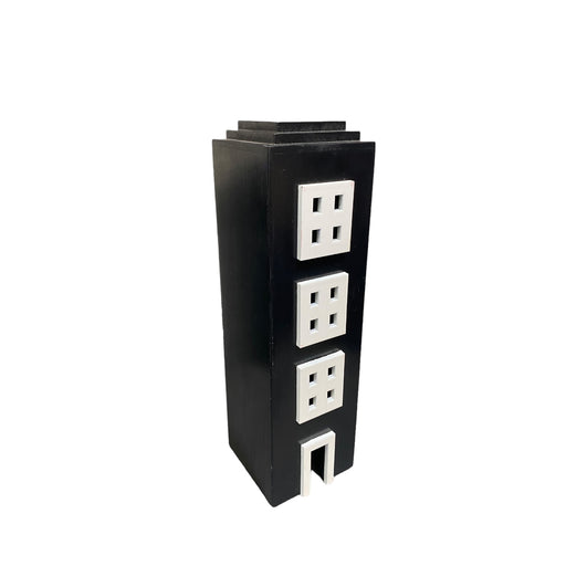 BLACK EMBOSSED MEDIUM BUILDING - 12x12x43-1