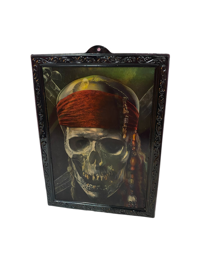 3D Halloween Big Frame Jack Sparrow / Pirate Skull