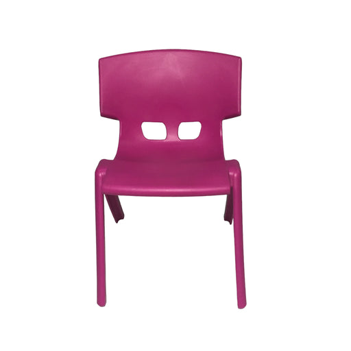 Fushia plastic kids chair-1