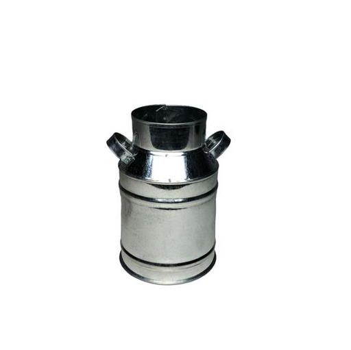 MILK METAL BARREL SMALL - SILVER 13x21-1