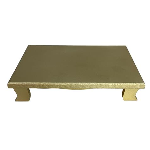 GOLD TRAY COLONIAL FOOT -RECTANGULER- 20x14x5-1
