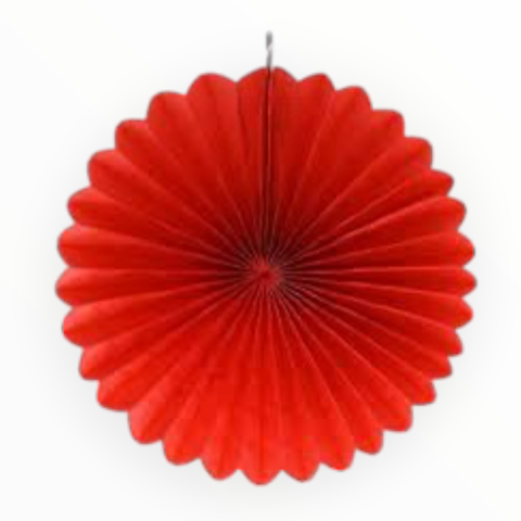 Red Paper Fan - 40 cm