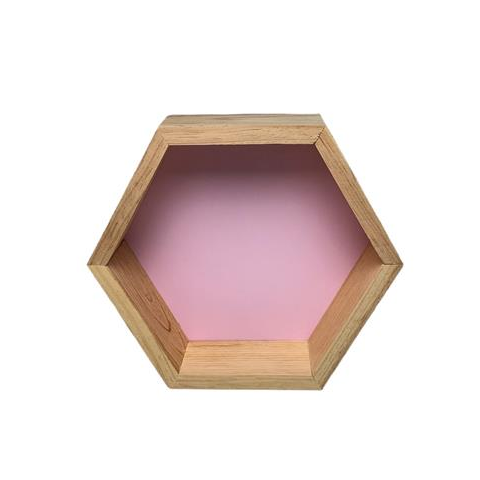 PINK SIX SIDED NICHE - SMALL - 23x9x20-1