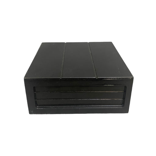 Black SQUARE BOX ELEVATION - 20x20x8-1