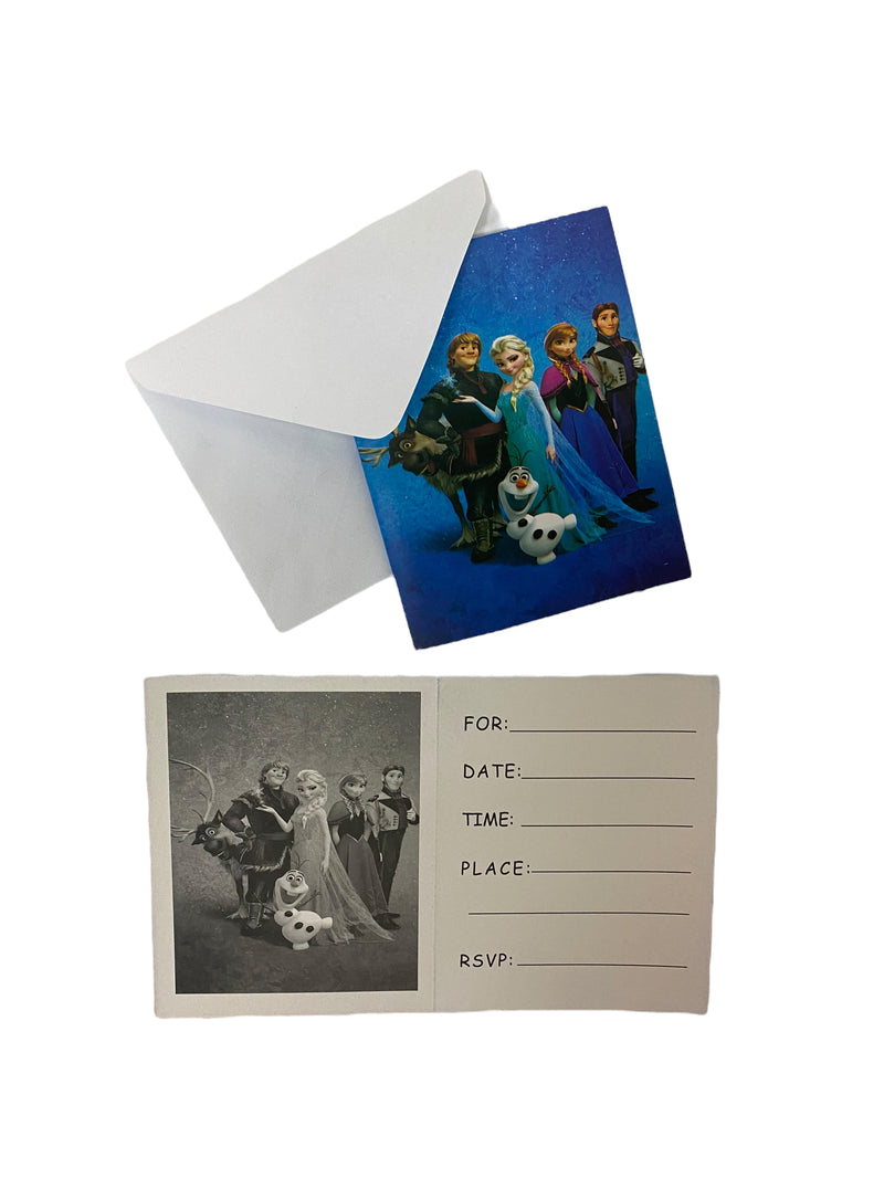 FROZEN INVITATION CARDS