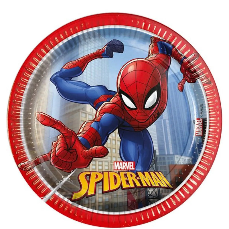 Spiderman Crime Fighter DESSERT Paper Plates