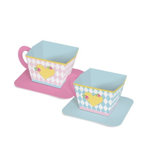 TEA PARTY CASHPOTS / CONTAINERS ( TEA CUPS SHAPE)