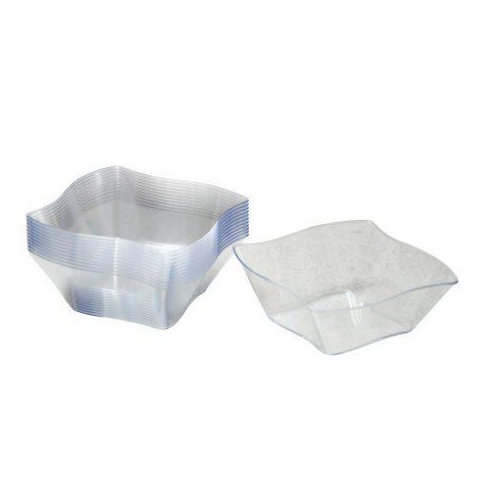 CLEAR SERVING Wave Bowl -12pcs