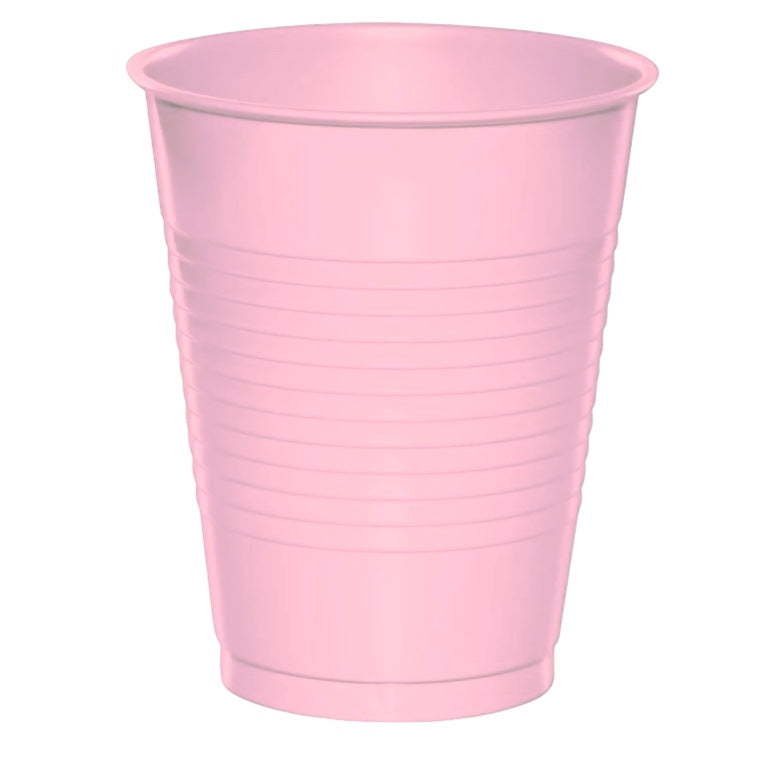 PASTEL PINK PLASTIC CUPS