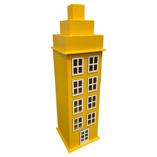 YELLOW EMBOSSED BIG BUILDING - 18x18x66-1