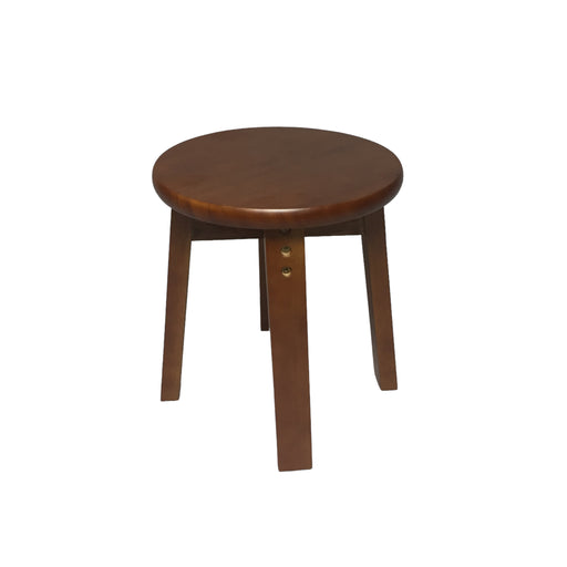 Brown wood kids stool-1