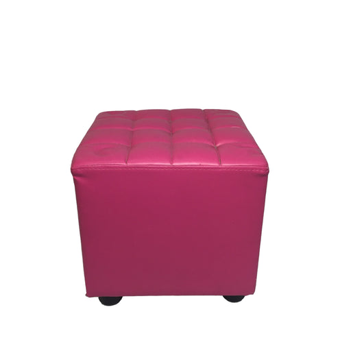 Fushia square bouf chair-1