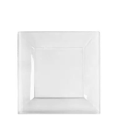 TRANSPARENT CLEAR SQUARE PLATES