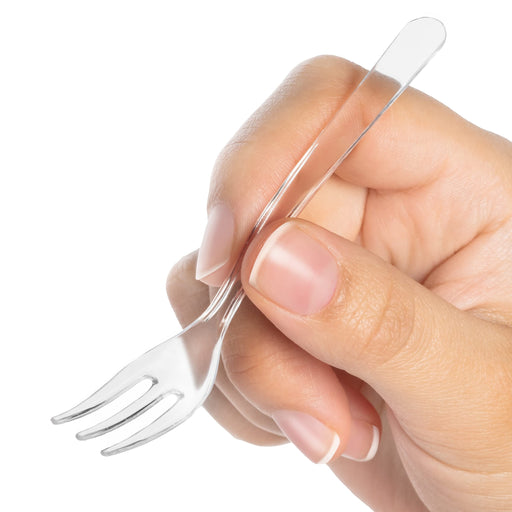 TRASNPARENT CLEAR MINI FORKS