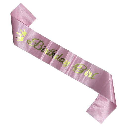BIRTHDAY GIRL SASH - PINK