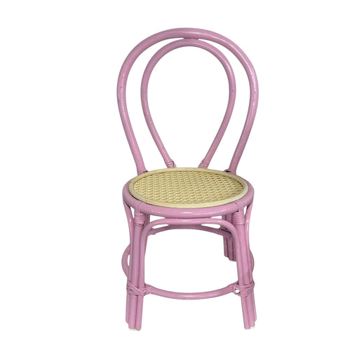 PINK ARCH RATTAN KIDS CHAIR (RENTAL)-1