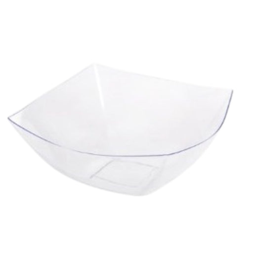 CLEAR SQUARE Salad Bowl - 1pc - 25X25 CM